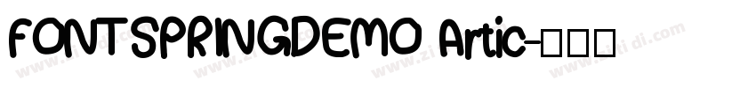 FONTSPRINGDEMO Artic字体转换